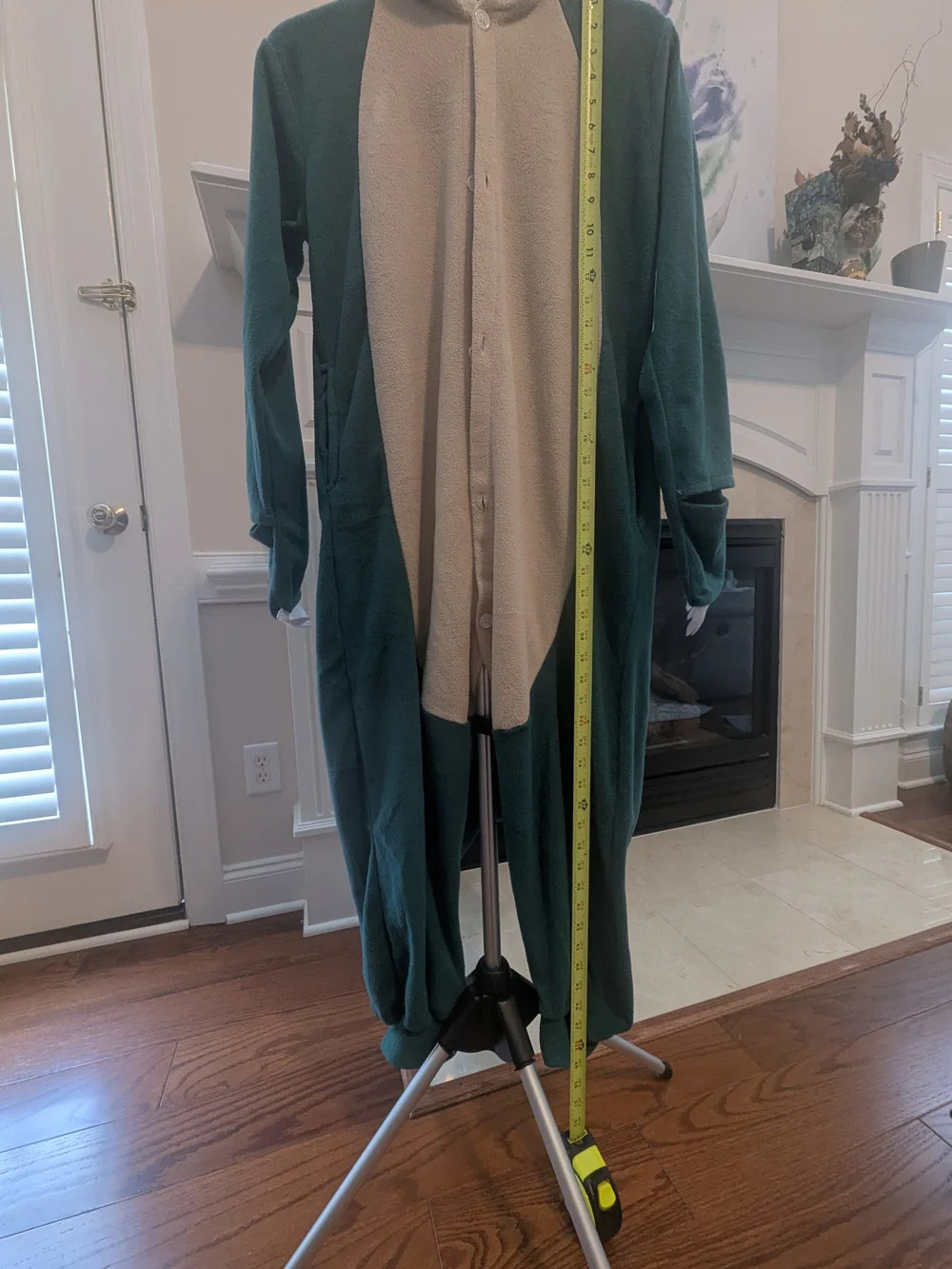 Green Snorlax-Style Kids or Small Adult Plush Hooded Costume